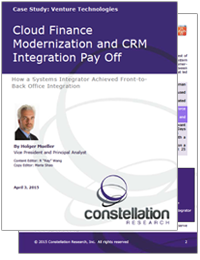 Constellation Research CRM and Finance Integration